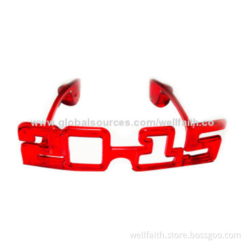 2015 LED light up glasses for new year party decoration